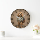 Cute English Cocker Spaniel Puppy Grote Klok (Huis)