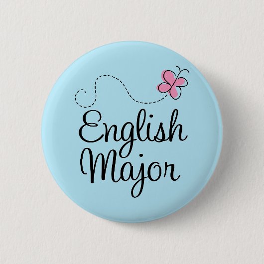Cute English Major Gift Ronde Button 5,7 Cm (Voorkant)