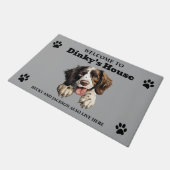 Cute English Springer Spaniel Deurmat (Schuin)