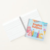 Cute English Subject ABC Learning Kawaii Notebook  Notitieboek (Binnen)