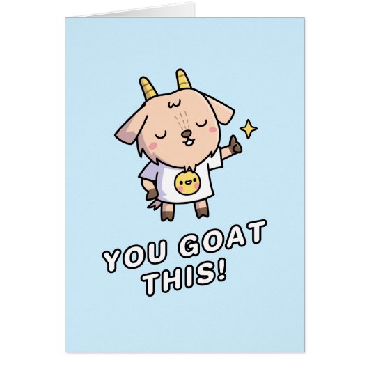 Cute Enmoed Goat, je krijgt deze woordspeling (Voorkant)