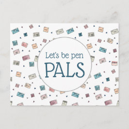 Cute Envelopes Laten we Pen Pels Leermachine zijn Briefkaart