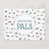 Cute Envelopes Laten we Pen Pels Leermachine zijn Briefkaart (Voorkant)