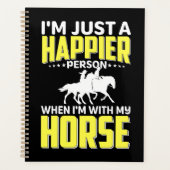 Cute Equestrian Gifts Horseback Riding Horse Plan Planner (Voorkant)