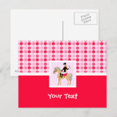 Cute Equestrian Girl. Briefkaart (Voorkant / Achterkant)