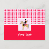 Cute Equestrian Girl. Briefkaart (Voorkant)