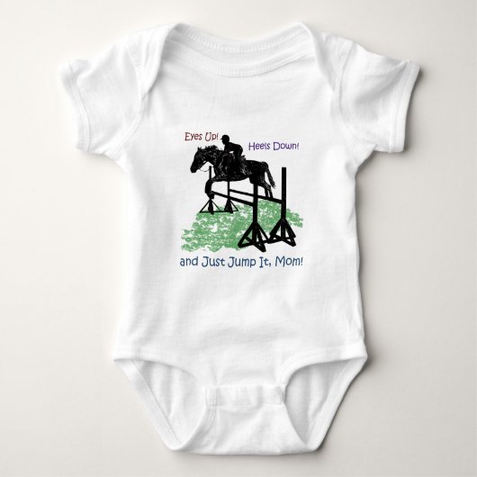 Cute Equestrian Horse Jumper Romper (Voorkant)
