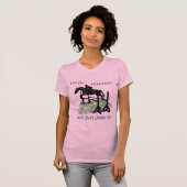 Cute Equestrian Horse Jumper T-shirt (Voorkant volledig)