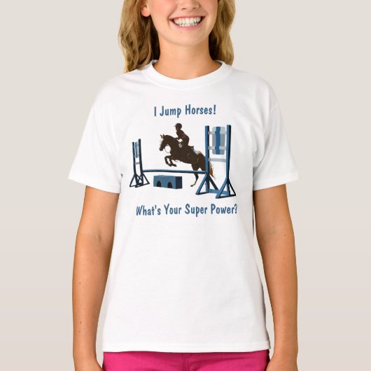 Cute Equestrian Pony Jumper T-shirt (Voorkant)