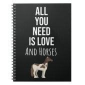 Cute Equine Gifts For Horse Lovers Pony Equestrian Notitieboek (Voorkant)