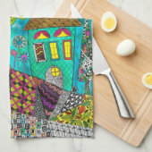 Cute Er is geen plek zoals Home Kitchen Towel Theedoek (Quarter Fold)