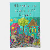 Cute Er is geen plek zoals Home Kitchen Towel Theedoek (Verticaal)