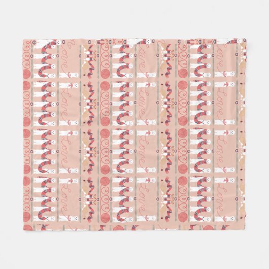Cute Ermijnen Fleece Blanket (Voorkant (Horizontaal))