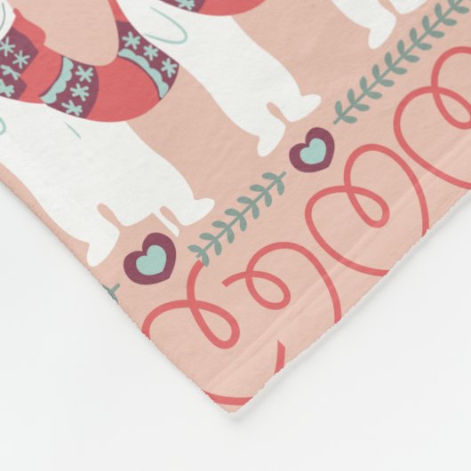Cute Ermijnen Fleece Blanket (Hoek)
