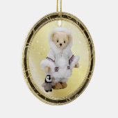 Cute Eskimo Teddy Bear & Penguin Ornament (Rechts)