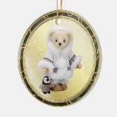 Cute Eskimo Teddy Bear & Penguin Ornament (Links)