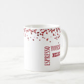 Cute Espresso Yourself Red Large en Bold Koffiemok (Voorkant rechts)