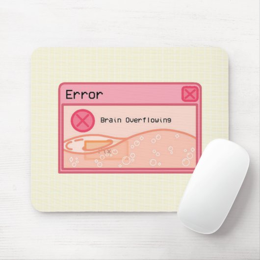 Cute esthetic pastel roze muispad (fout) muismat (Met muis)