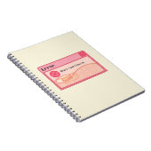 Cute esthetic pastel roze notitieboek (foutbericht (Rechterzijde)