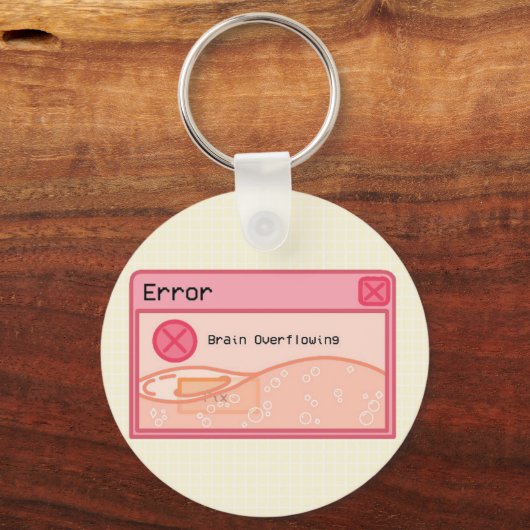 Cute esthetic pastel roze sleutelhanger (foutberic (Voorkant)