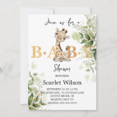 Cute Eucalipt Baby Baby shower Kaart (Voorkant)