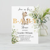 Cute Eucalipt Baby Baby shower Kaart (Staand voorkant)