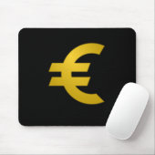 Cute Euro Sign, Europe Currency Symbol Cash Muismat (Met muis)
