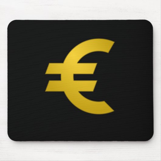 Cute Euro Sign, Europe Currency Symbol Cash Muismat (Voorkant)