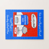 Cute Evangelical Christelijke Cartoon Church Kitch Legpuzzel (Horizontaal)