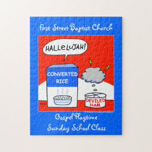 Cute Evangelical Christelijke Cartoon Church Kitch Legpuzzel