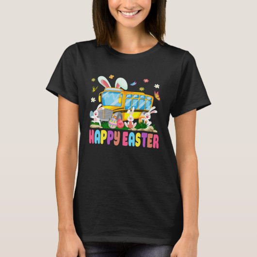 Cute Every Bunny s Favorite School Bus Driver Happ T-shirt (Voorkant)