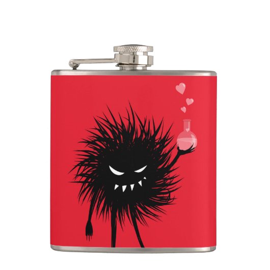 Cute Evil Character Love Potion Heupfles (Voorkant)
