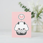 Cute Evil Cupcake Briefkaart (Staand voorkant)