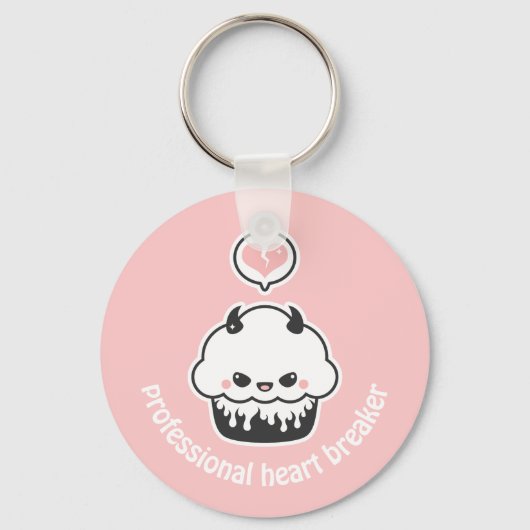Cute Evil Cupcake Sleutelhanger (Voorkant)