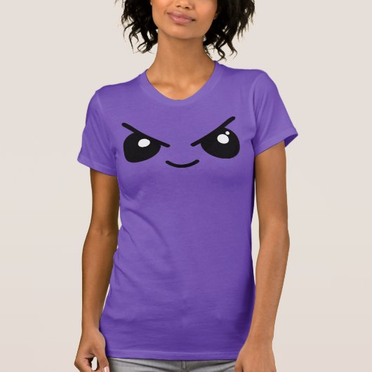 Cute Evil Face T-Shirt (Voorkant)