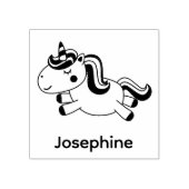 Cute Ewn Name Unicorn Custom Rubberstempel (Afrduk)