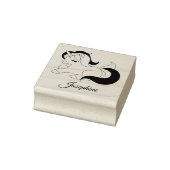Cute Ewn Name Unicorn Custom Rubberstempel (Stempel)