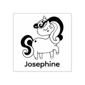 Cute Ewn Name Unicorn Custom Rubberstempel (Afrduk)