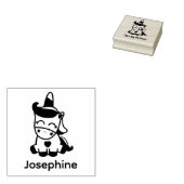 Cute Ewn Name Unicorn Custom Rubberstempel (Gestempeld)