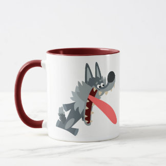 Cute Excited Cartoon Wolf Mok