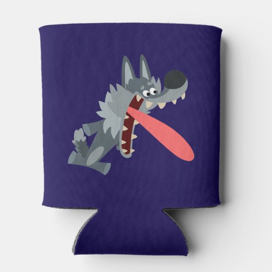 Cute Excous Cartoon Wolf kan koeler fluiten (Achterkant)