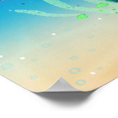 Cute Exken Zee Turtle Gender Neutral Poster (Hoek)