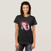 Cute Exotic Pet Axolotl Design T-shirt (Voorkant volledig)
