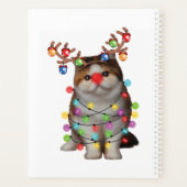 Cute Exotic Shorthair Cat Funny Xmas Holiday Gift Planner (Achterkant)