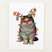 Cute Exotic Shorthair Cat Funny Xmas Holiday Gift Planner (Voorkant)