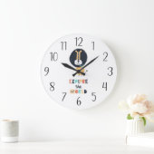 Cute Expling Lion Grote Klok (Huis)