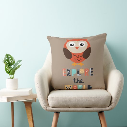 Cute Expling Owl Kussen (Stoel)