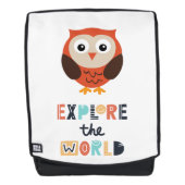 Cute Expling Owl Rugtassen (Voorkant)