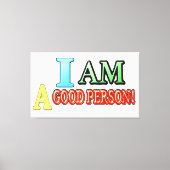 Cute Expression Design "GOOD PERSON" KOOPT NU Canvas Afdruk (Voorkant)