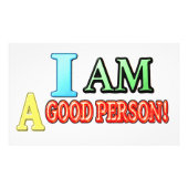 Cute Expression Design "GOOD PERSON" KOOPT NU Foto Afdruk (Voorkant)